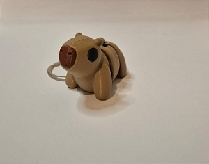 Chaveiro Capivara, Capivara articulada 3D, Chaveiro capivarinha