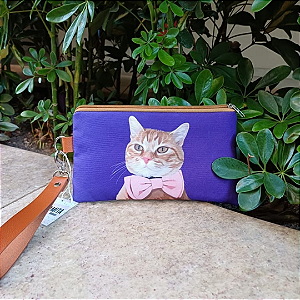 Bolsa de mão gatinho amarelo