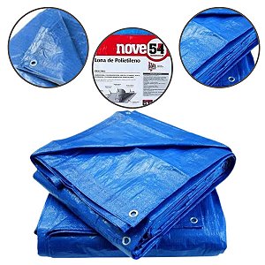 Lona Azul Carreteiro Camping Piscina Impermeável 75g 4x3 NOVE54