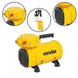 Compressor Ar Direto Portátil Bivolt 1/2 HP VONDER 2,3PCM