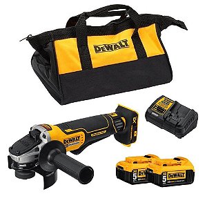 Esmerilhadeira a Bateria 4.1/2" 220v 5Ah Brushless DeWALT DCG413P2