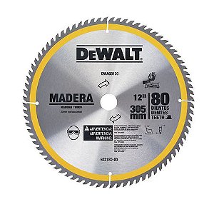 Disco de Serra 12" 80 dentes Para madeira DWA03150