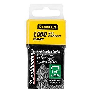 Grampo p/ Grampeador Manual 6mm Caixa com 1000 peças - TRA204T - Stanley