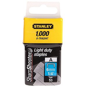 Grampo p/ Grampeador Manual 10mm caixa com 1000 peças - TRA206T - Stanley