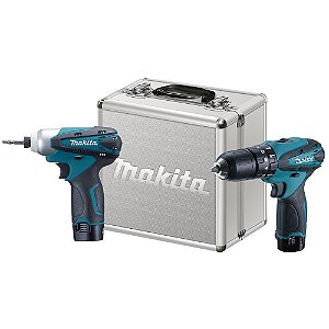 Combo Parafusadeira/Furadeira de Impacto + Parafusadeira de Impacto a Bateria 12V - DK1493 - Makita