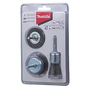 Escova Aço Pincel/ Circular/ Copo 25-50mm 3 Peças - D-66070 - Makita