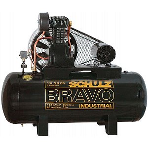 Compressor de Ar Bravo CSL 20 BR/200L 5CV 220/380V - 922.7759-0 - Schulz