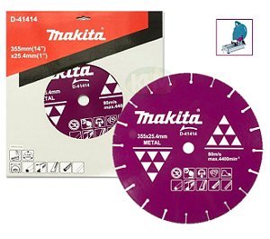 Disco de Corte Abrasivo 14 355X3,3X25,4 Diamantado - D-41414 - Makita