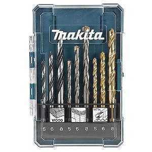 Kit de Brocas 5/6/8mm (9 Peças) - D-71962 - Makita