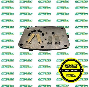 Placa da Válvula de Admissão/Compressão p/ CSL 20BR/MSL 20 MAX - 809.1059-0/AT - Schulz