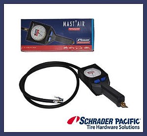 Calibrador / Inflador tipo MAST-AIR 10 a 170 PSI - R39100I - Schrader