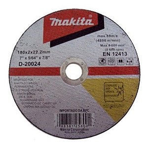 Disco de Corte Inox 7'' 5/64''x7/8'' - D-75552 - Makita