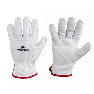 LUVA DE VAQUETA COM FORRO TAM 9 G PETROLEIRA - WORKER