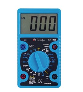 MULTIMETRO DIGITAL ET-1000 CAT I 600V - MINIPA