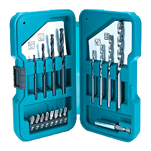 Kit de Brocas e Bits Com Maleta 17 Peças - D-40200 MAKITA