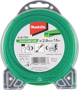 Fio de Nylon Quadrado 15M 2.0MM Verde - E-01769 MAKITA