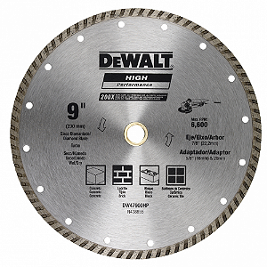 Disco Diamantado Turbo 9" 230MM - DW47900HP DEWALT