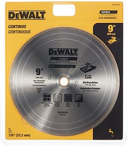 Disco Diamantado Continuo 9" 230MM - DW47901HP DEWALT