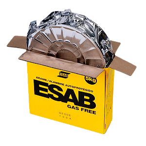Solda Arame Mig 1,0MM 5KG Sem Gás FREE (ROLO) - 0749896 ESAB