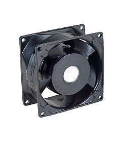 MICROVENTILADOR AXIAL ALUMINIO 110/220V 7CM PRETO E7ALCD