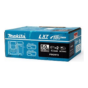 KIT BATERIA/CARREG 18V DC18WC C/2BAT 5.0AH  MAKITA
