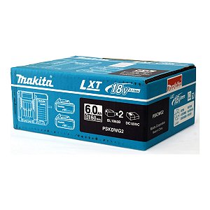 KIT BATERIA/CARREG 18V DC18WC C/2BAT 6.0AH  MAKITA