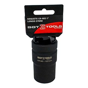 SOQUETE IMPACTO LONGO 1POL. 27MM (PRETO) - SIGMA