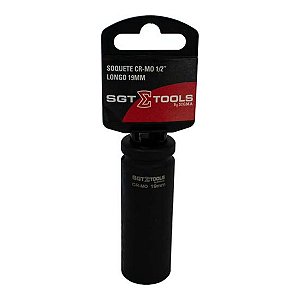 SOQUETE IMPACTO LONGO 1/2POL. 19MM (PRETO) - SIGMA