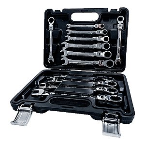 JOGO DE CHAVE COMBINADA 8-19MM C/ CATRACA 12PCS - BREMEN