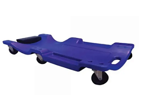 CARRO P/ MECANICO C/ ESTEIRA GIRATORIA E ENCOSTO (AZUL)