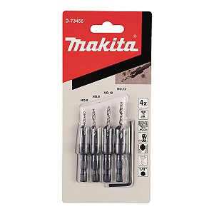 BROCA ESCAREADORA P/ MAD - 4PCS - MAKITA