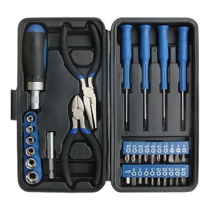 CHAVE DE FENDA, BIT, ALICATE (JG 34 PCS) - BREMEN