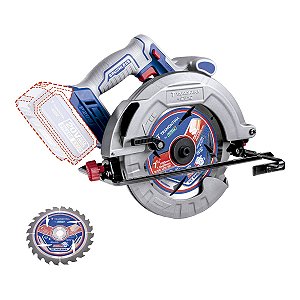 SERRA CIRCULAR 185MM 20V 2BAT/CAR TRAMONTINA