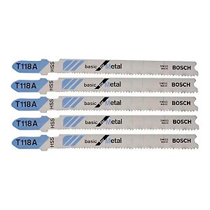 LAMINA P/ SERRA TICO TICO T118A BASICFORMETAL 5PCS - BOSCH