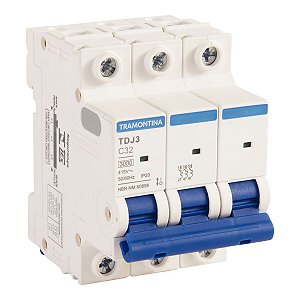 MINIDISJUNTOR TDJ3-3C32 3P 32A 3KA TRAMONTINA