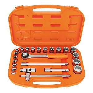 JOGO DE SOQUETE SEXT 1/2 8-32MM C/23PCS 44831/222 TRAMONTINA