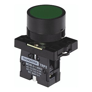 BOTAO DE IMPULSO TRAMONTINA TRP2-EA31 1NA VERDE COM BASE DE