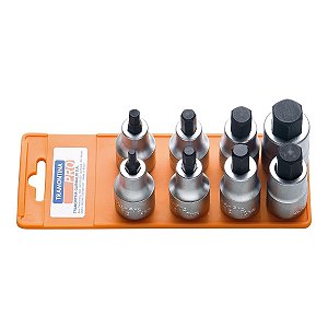 JOGO DE SOQUETE HEXA 1/2 4-17MM C/8PCS 44845/508 TRAMONTINA