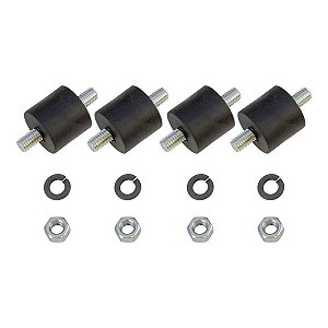 SCHULZ - PE DE BORRACHA C/ PARAF. M8 (COXIM) CSD9/10 (4 PCS)