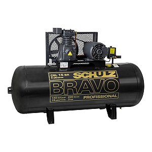 COMPRESSOR DE AR CSL 15 BR /200L 3CV 110/220V 60HZ BRAVO