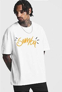 T-SHIRT BRANCA SAMBA