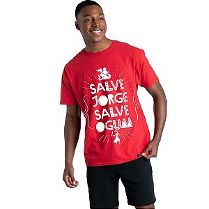 T-SHIRT VERMELHA SALVE JORGE