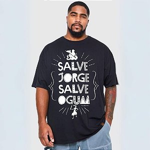 T-SHIRT PRETA SALVE JORGE