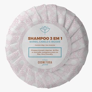 Shampoo Hidratante em barra 3x1