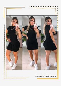 VESTIDO BELLA GOLA ALTA