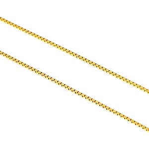 Corrente Veneziana Maciça Em Ouro 18k