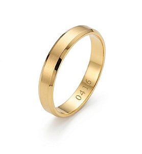 Aliança Noivado ou Casamento Em Ouro 10K WM30