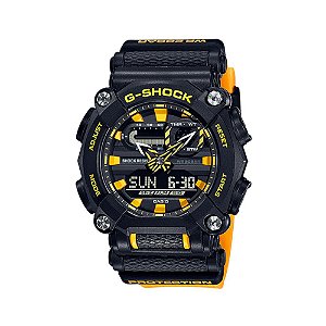 Relógio Casio G-Shock Preto e Amarelo GA-900A-1A9DR