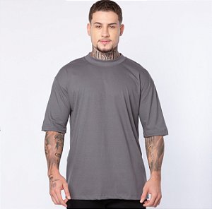 CAMISETA STREET WEAR OVERSIZED CINZA