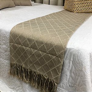 Peseira para Cama Catedral Bege 0,65m x 2,60m